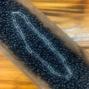 Native American sterling silver paper clip chain